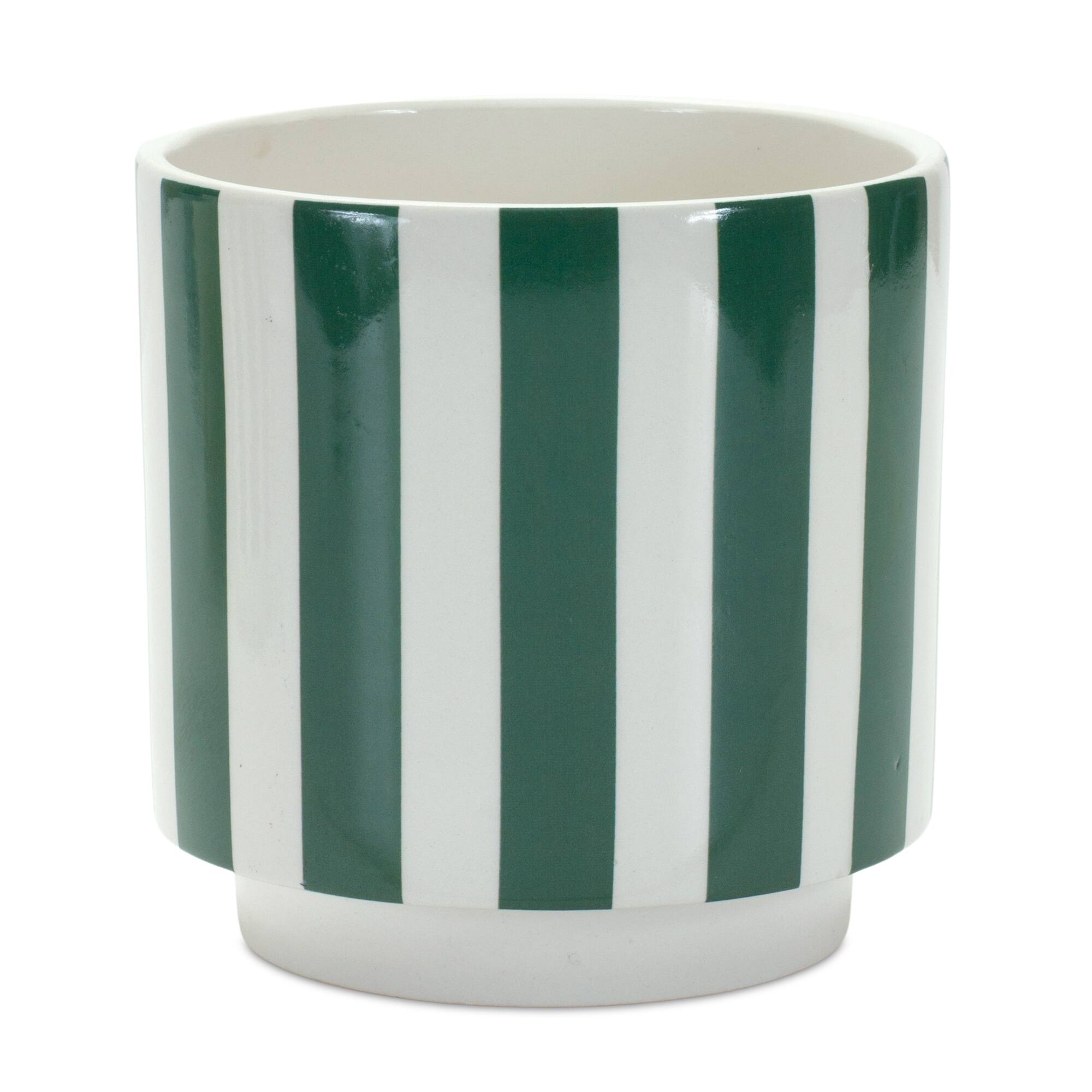 Decorative Striped Pot Set
